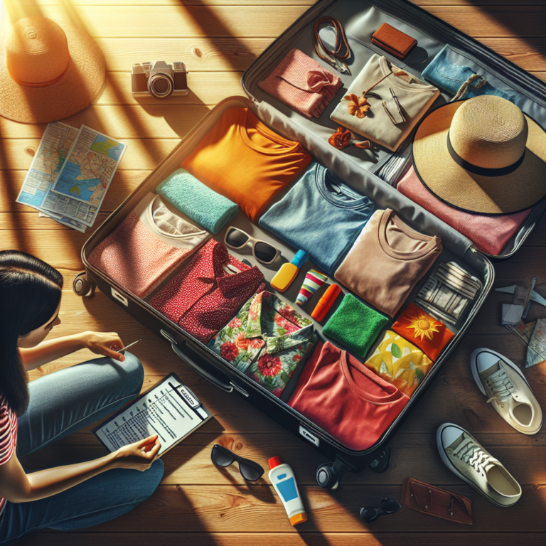 summer travel packing