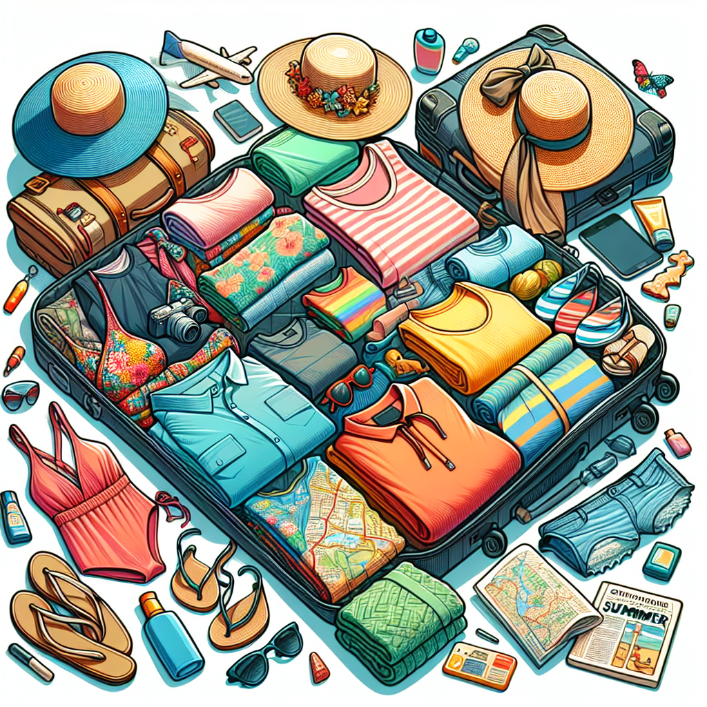 summer travel packing